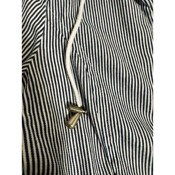 LAL Live A Little size Large Cotton blend, striped top with drawstring Jacket - Picture 6 of 6